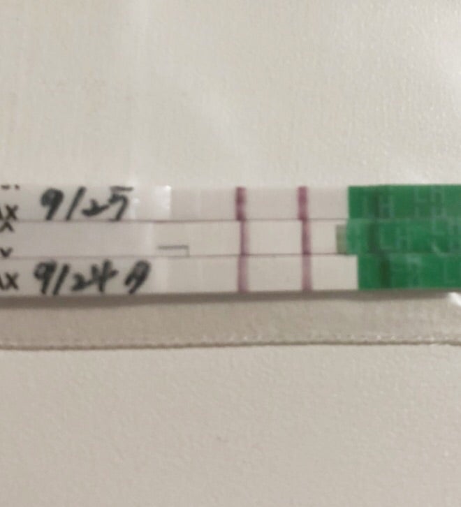 排卵検査薬、排卵日前日の強陽性
